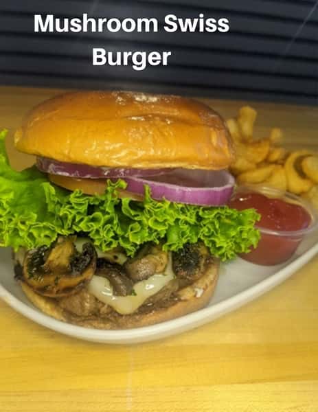 TT Mushroom Swiss Burger