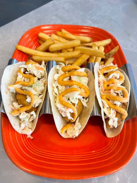 Fried Haddock Tacos
