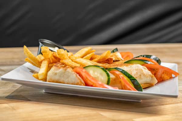 CHICKEN SHAWARMA WRAP W/ FRIES