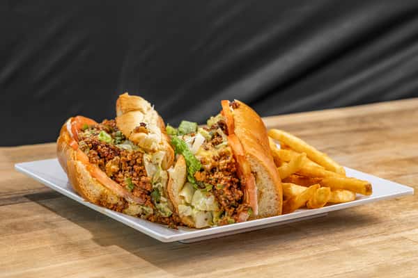 12" CHOPPED CHEESE W/ FRIES