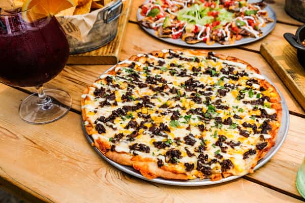 Skirt Steak Quesadizza