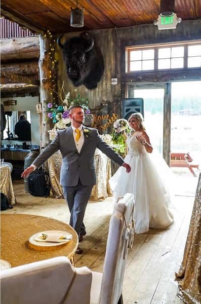 Wedding bride and groom