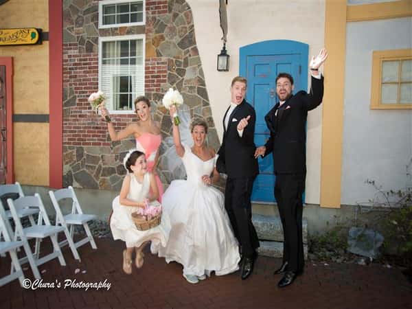 a wedding group