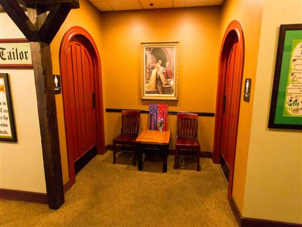 restrooms