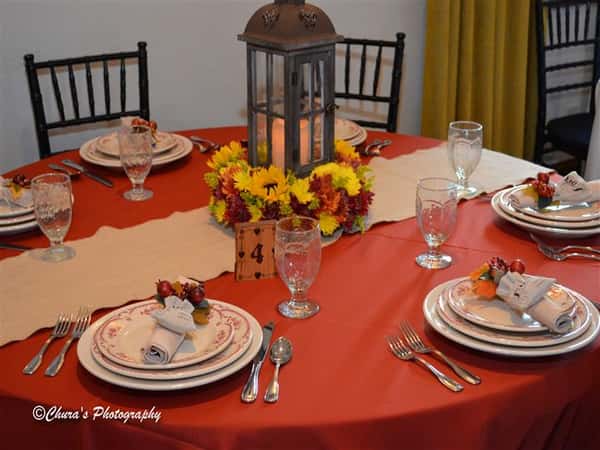decorated table