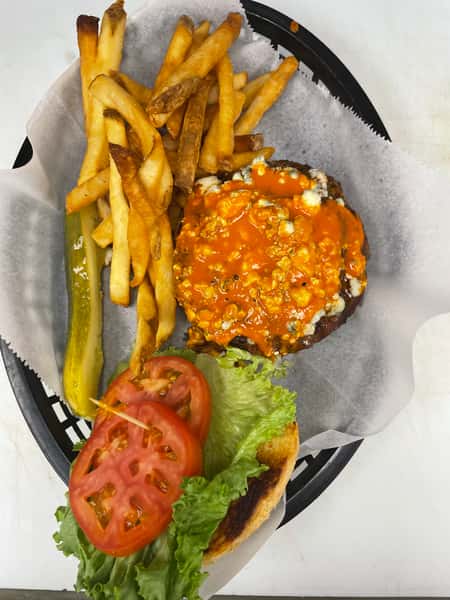 Cajun Bleu Cheese Burger (GF)