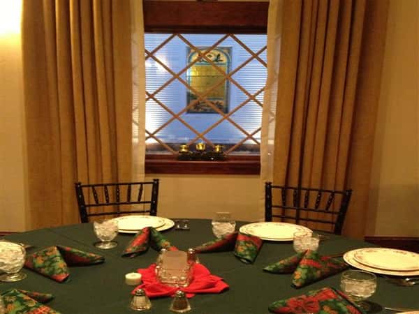 decorated table