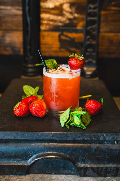 Amazing strawberry cocktail