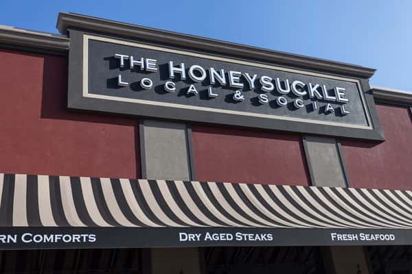 exterior sign and awning