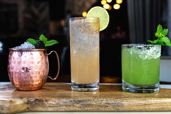three cocktails