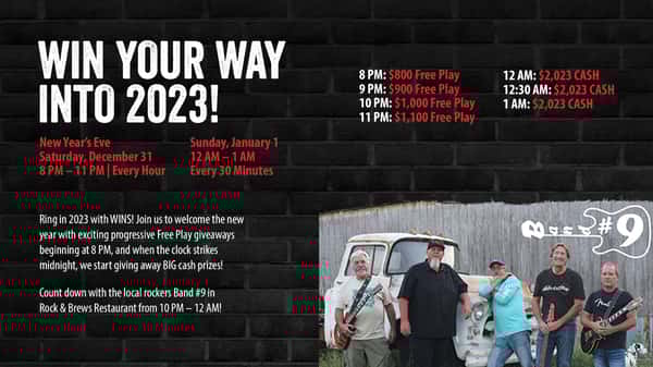 New Year's Eve Winning Ways Rock & Brews Casino Braman Casino