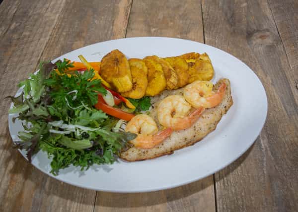 Filete Pescado con Camarones