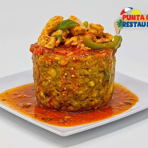 Mofongo Rell Pollo en Salsa
