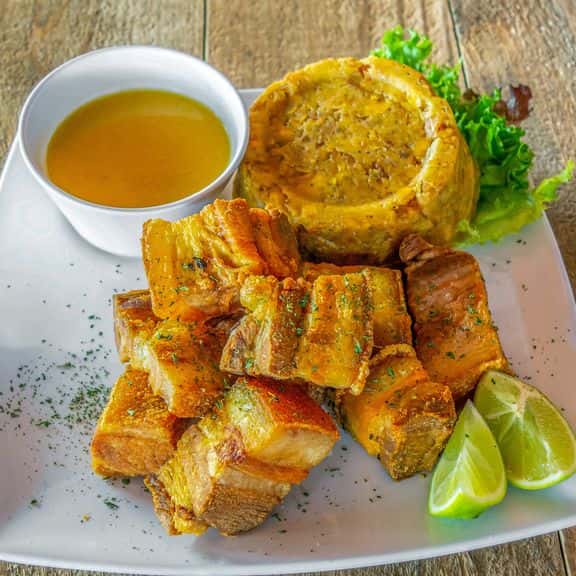 Mofongo-Chicharron Cerdo