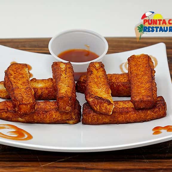 Queso Frito Con Tostones