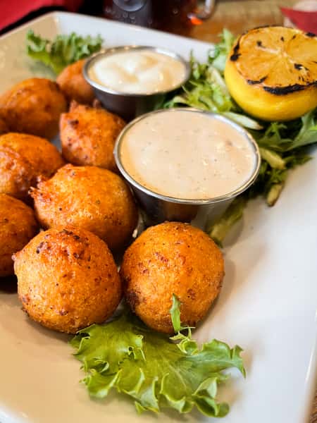 Deviled Shrimp Hush Puppies