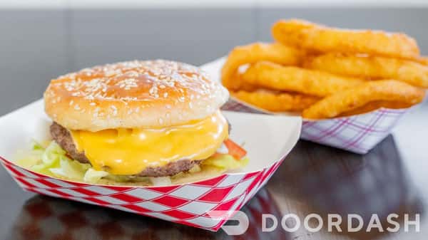 Tray of Cheeseburgers