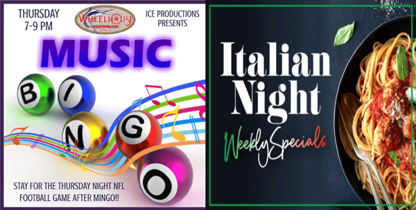 Mingo Thursdays / Italian Cuisine Night Wheelhouse Bar & Grill in