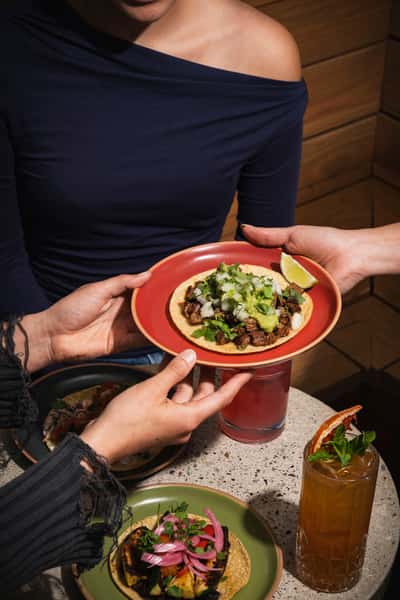 plate of tacos