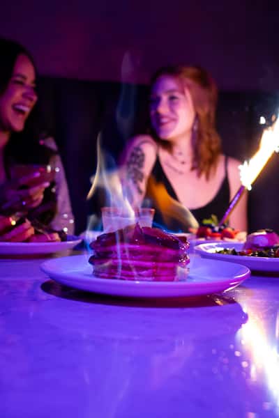people dining together