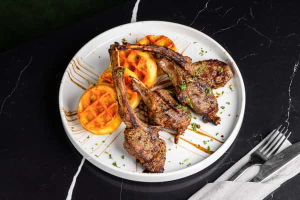 Lamb Chops and Waffles
