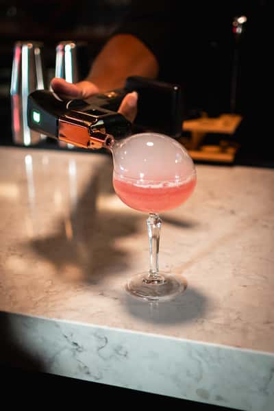 pink cocktail