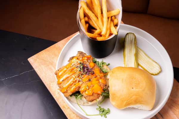 Crispy Chicken Sriracha Sandwich