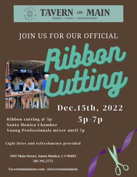 Official Ribbon Cutting & Santa Monica Chamber Young Professionals Mixer