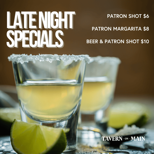 Food Menu Tavern on Main Santa Monica