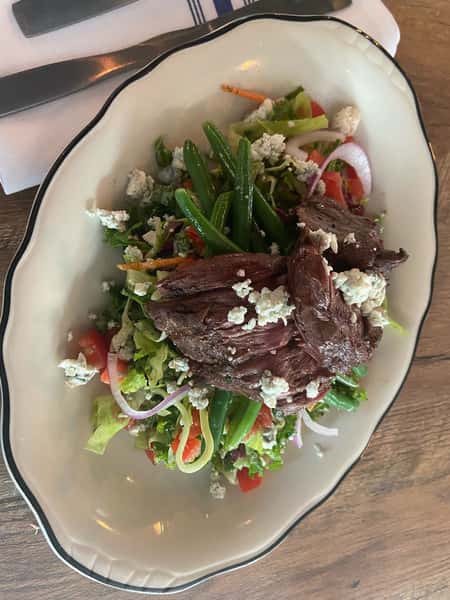 Grilled Verde Steak Chopped Salad