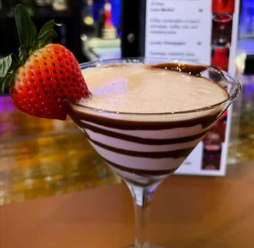 Chocolate Covered Strawberry Martini