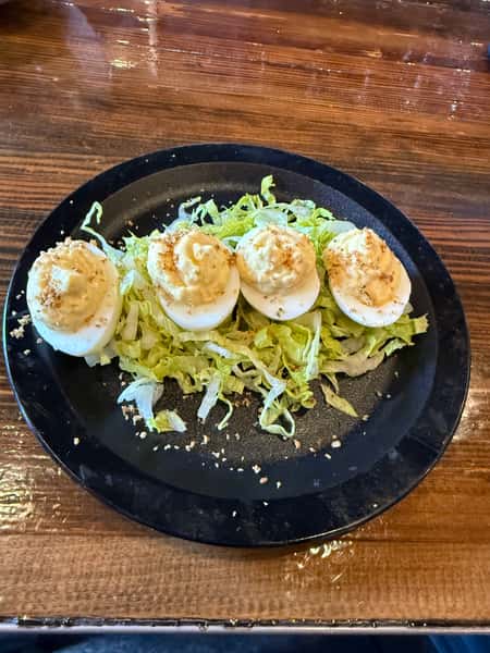 Caesar Salad Deviled Eggs