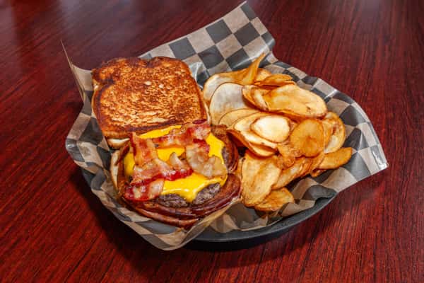 burger and fries