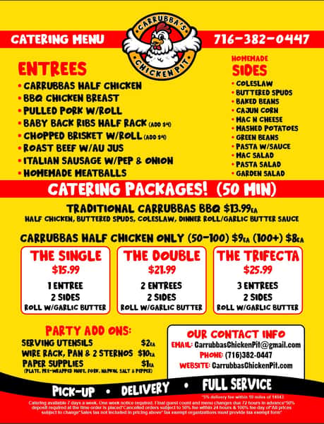 Catering Menu