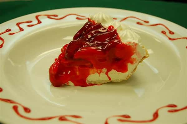 Slice of cherry pie.