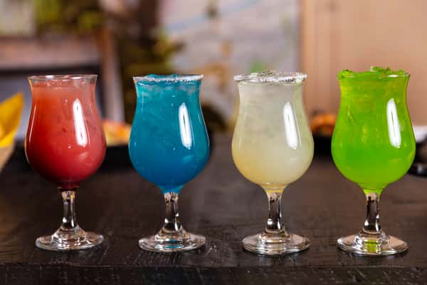 margaritas with different colors