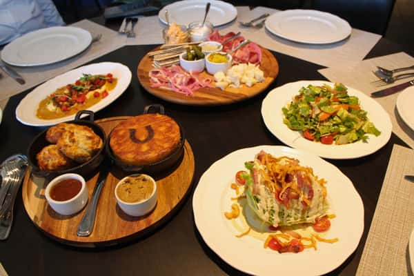 dishes at stable