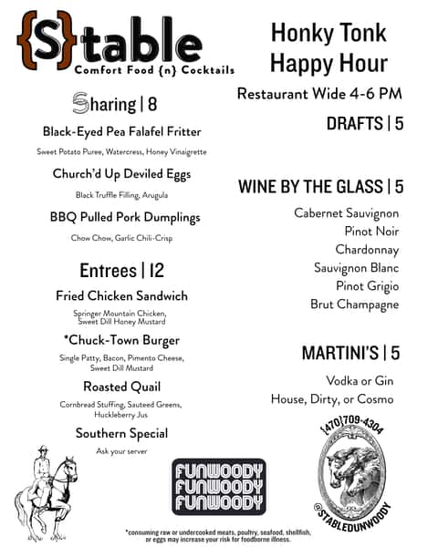 Happy hour at stable Dunwoody