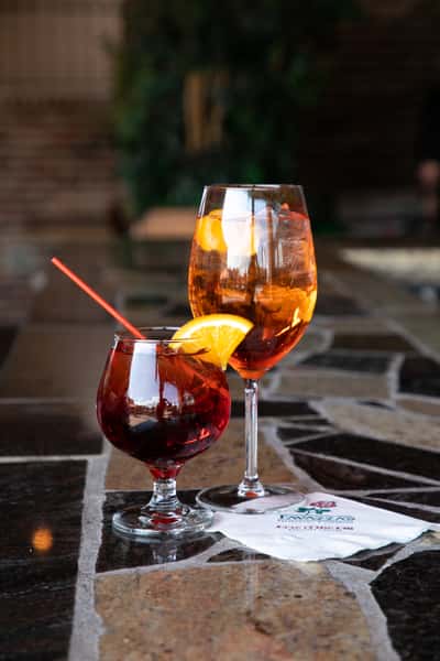 wine and cocktail