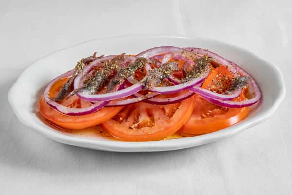 Tomato, Onion & Anchovy Salad