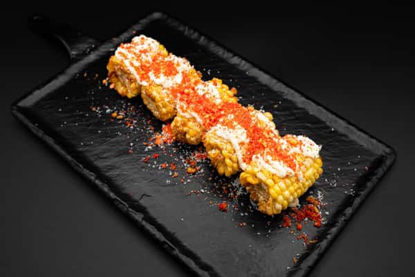 Fried Elotes on the Cob
