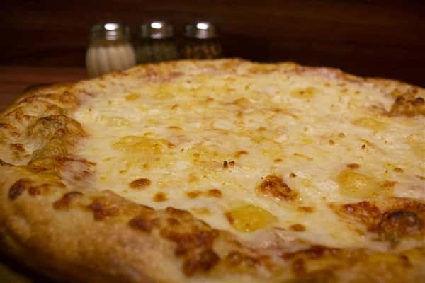 Close up of Cheese Pizza.