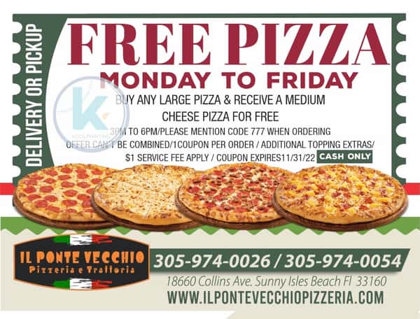 Free Pizza Offer