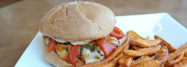 Italian style cheeseburger