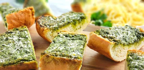 Pesto Garlic Cheese Bread