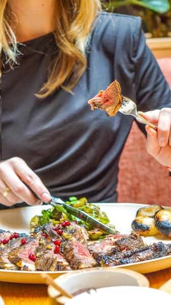 Ribeye Torsh on Fork