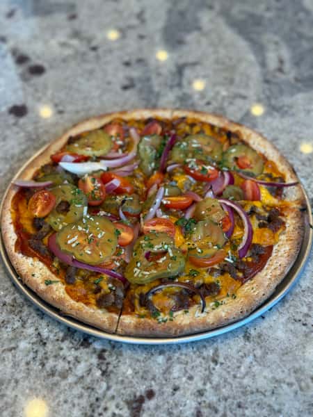 Extra Large Cheeseburger Pizza