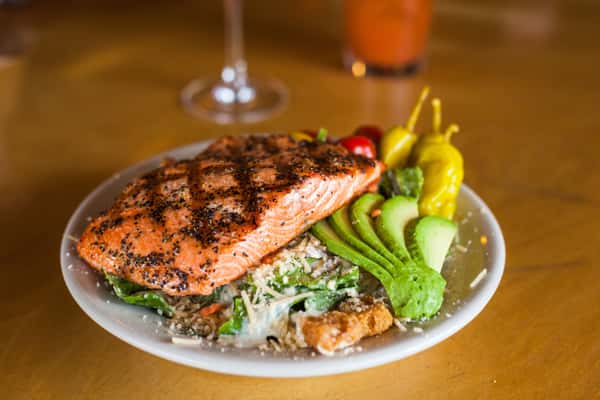 salmon caesar salad