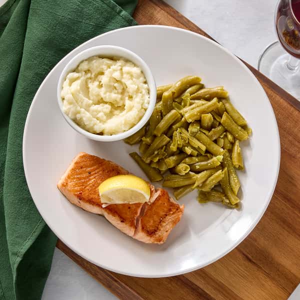 Grilled Salmon with Honey Bourbon Glaze