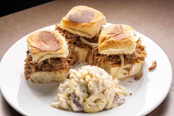 Pulled Pork Sliders with French Fries